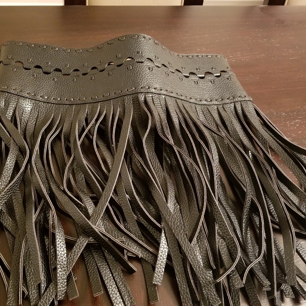 Leather Fringe Belt